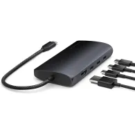 Replikator portów Satechi USB-C Multiport Adapter 8K With Ethernet V3 ST-P8KED - 3x USB-C 3.2, 1x USB-A 3.1, 1x HDMI, 1x RJ-45