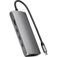 Replikator portów Satechi USB-C Multiport Adapter 8K With Ethernet V3 ST-P8KEM - 3x USB-C 3.2, 1x USB-A 3.1, 1x HDMI, 1x RJ-45