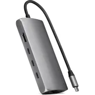 Replikator portów Satechi USB-C Multiport Adapter 8K With Ethernet V3 ST-P8KEM - 3x USB-C 3.2, 1x USB-A 3.1, 1x HDMI, 1x RJ-45