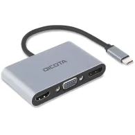 Stacja dokująca Dicota USB-C Portable 5-in-1 Docking Station D32064 - 1x USB-A, 1x USB-C, 1x DisplayPort, 1x HDMI, 1x VGA
