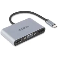 Stacja dokująca Dicota USB-C Portable 5-in-1 Docking Station D32064 - 1x USB-A, 1x USB-C, 1x DisplayPort, 1x HDMI, 1x VGA