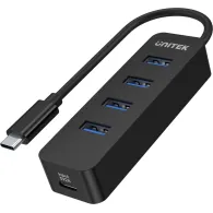 Hub Unitek USB-C 4XUSB-A 3.1 10W H1117B - 4 porty, Czarny | Sklep ITnes.pl - IT for BUSINESS