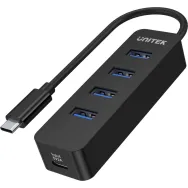 Hub Unitek USB-C 4XUSB-A 3.1 10W H1117B - 4 porty, Czarny | Sklep ITnes.pl - IT for BUSINESS