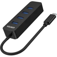 Hub Unitek USB-C 4XUSB-A 3.1 10W H1117B - 4 porty, Czarny | Sklep ITnes.pl - IT for BUSINESS
