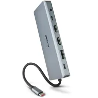 Replikator portów USB-C 13-in-1 Docking Station D32065 - 2x USB-C, 4x USB-A, 1x Display Port, 2x HDMI, 1x RJ-45, 1x Audio