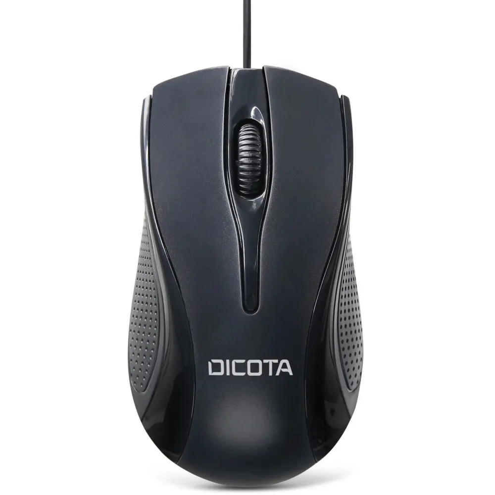 Mysz przewodowa Dicota Wired Mouse D32011 - USB, 1200 DPI, Czarna