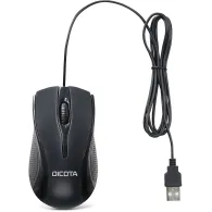 Mysz przewodowa Dicota Wired Mouse D32011 - USB, 1200 DPI, Czarna