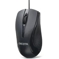 Mysz przewodowa Dicota Wired Mouse D32011 - USB, 1200 DPI, Czarna