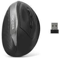 Ergonomiczna mysz bezprzewodowa Dicota Wireless Ergonomic Mouse RELAX D31981 - 2,4 GHz, 800|1200|1600 DPI, Czarna