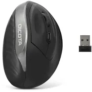 Ergonomiczna mysz bezprzewodowa Dicota Wireless Ergonomic Mouse RELAX D31981 - 2,4 GHz, 800|1200|1600 DPI, Czarna