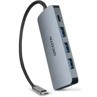 Stacja dokująca Dicota USB-C 8-in-1 Multi Hub D32062 - 1x USB-C, 3x USB-A, 1x HDMI, 1x RJ-45, SD|microSD, Szary