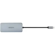 Stacja dokująca Dicota USB-C 8-in-1 Multi Hub D32062 - 1x USB-C, 3x USB-A, 1x HDMI, 1x RJ-45, SD|microSD, Szary