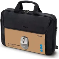Torba na laptopa Dicota Value Toploading Kit 14-16 D30805-RPET - Mysz w zestawie, Poliester, Czarna