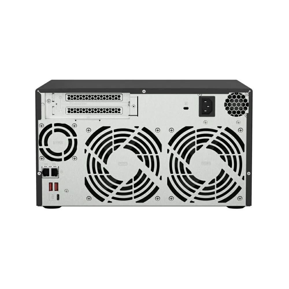 Serwer NAS QNAP Tower TS-873A-SRM7 - Tower/AMD Ryzen V1500B/64 GB RAM/16 TB/8 wnęk/2 x M.2/hot-swap/3 lata Carry-in - zdjęcie