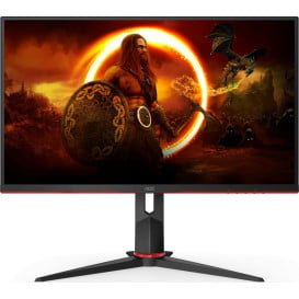 Monitor AOC Q27G2S/EU - 27"/2560x1440 (QHD)/165Hz/IPS/G-Sync/HDR/1 ms/pivot/Czarno-czerwony