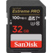 Karta pamięci SanDisk Extreme Pro SDHC 32GB 100/90 MB/s V30 UHS-I U3 SDSDXXO-032G-GN4IN - Szara