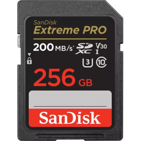 Karta pamięci SanDisk Extreme Pro SDXC 256GB 200, 140 MB, s V30 UHS-I SDSDXXD-256G-GN4IN - zdjęcie poglądowe 1