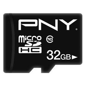 Karta pamięci PNY Micro SD Card Performance Plus 32GB HC Class 10 SD + adapter P-SDU32G10PPL-GE - Czarna