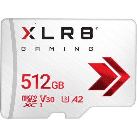 Karta pamięci PNY MicroSDXC 512GB P-SDU512V32100XR-GE - Kolor srebrny