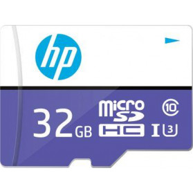 Karta pamięci HP MicroSDHC 32 GB Class 10 UHS-I/U3 HFUD032-1U3PA - Fioletowa, Biała