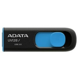 Pendrive ADATA UV128 64GB USB 3.0 AUV128-64G-RBE - Czarny, Niebieski