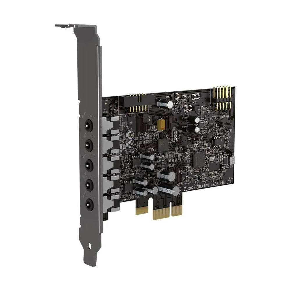 Karta dźwiękowa wewnętrzna Creative Labs Sound Blaster Audigy FX V2 70SB187000000 - PCIe, 5.1, 120 dB