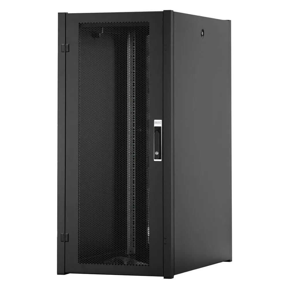 Szafa rack 19" 26U Digitus Hyper Pro DN-51018-P-B - 600 x 1291 x 1000 mm, drzwi perforowane