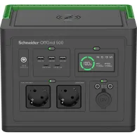 Stacja zasilania APC Schneider OffGrid Portable Power Station 500 PPS500-GR - 517Wh, Lithium-ion, 2 Schuko