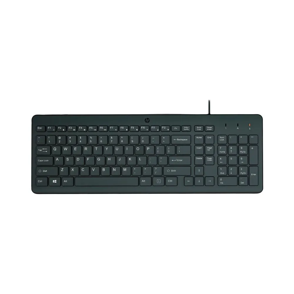 Zestaw klawiatury i myszy HP 150 Wired Keyboard - Czarny - 664R5AA | S