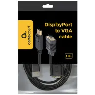 Kabel adapter Gembird CCP-DPM-VGAM-6 DisplayPort do VGA - 1,8m, Czarny