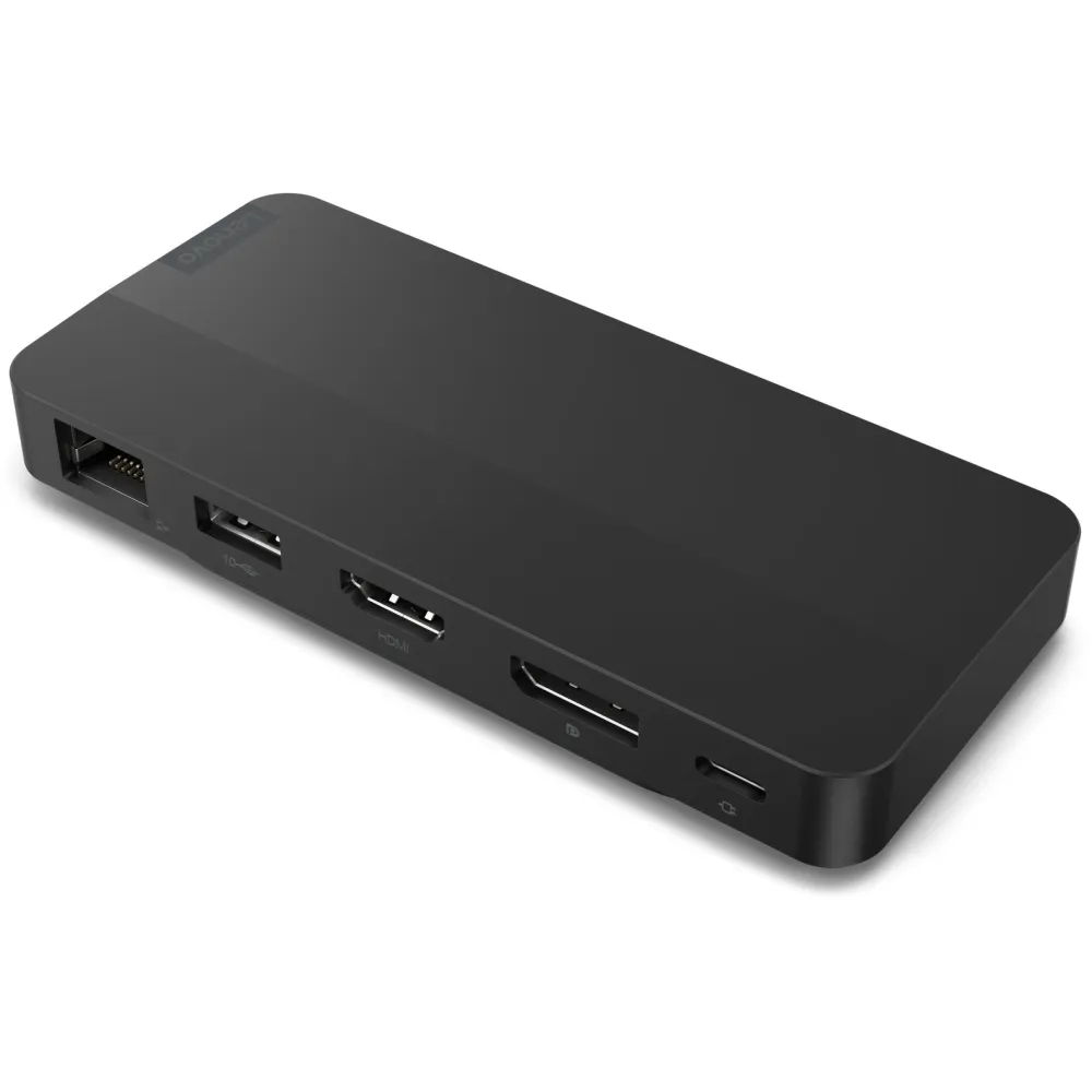 Replikator portów Lenovo USB-C Dual Display Travel Dock 40B90000WW - 3x USB-C, 1x USB-A, 1x DP, 1x HDMI, 1x RJ-45