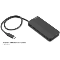 Replikator portów Lenovo USB-C Dual Display Travel Dock 40B90000WW - 3x USB-C, 1x USB-A, 1x DP, 1x HDMI, 1x RJ-45