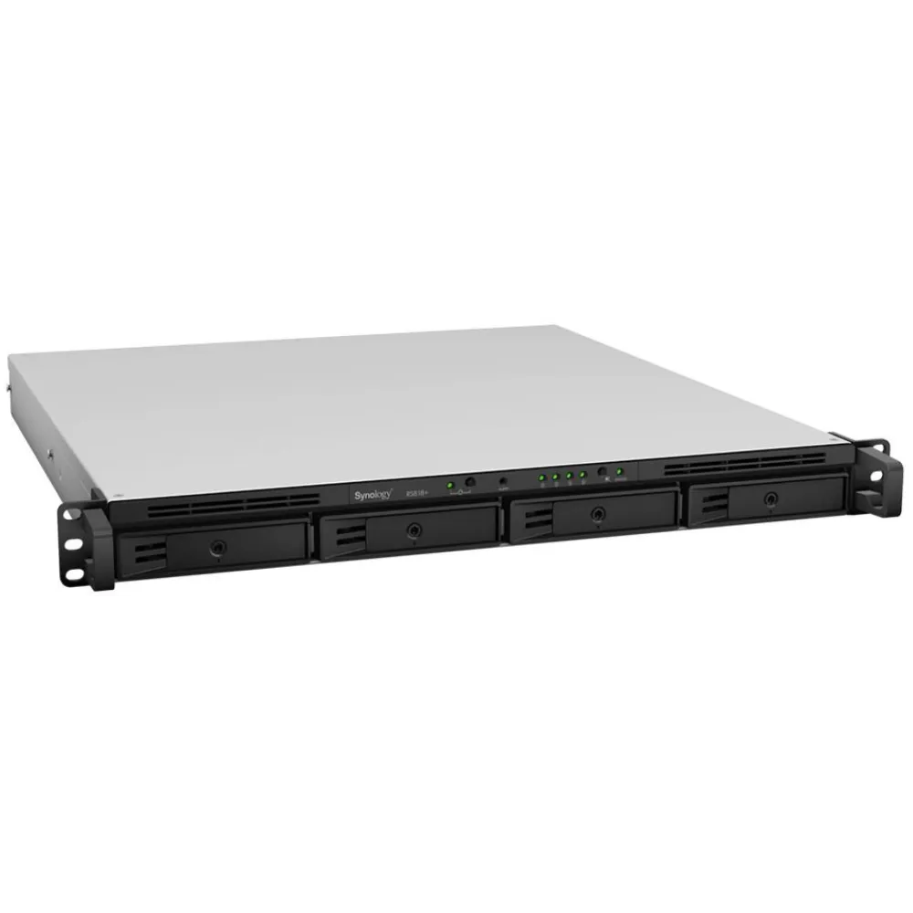 Serwer NAS Synology RackStation RS81868S2 - Rack (1U)/Intel Atom C2538/2 GB RAM/24 TB/4 wnęki/3 lata Carry-in - zdjęcie