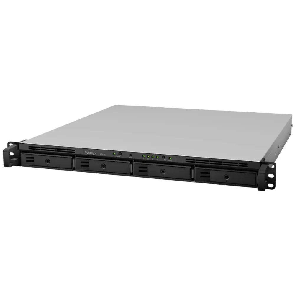 Zdjęcie produktu Serwer NAS Synology RackStation RS818E0P - Rack (1U)/Intel Atom C2538/2 GB RAM/12 TB/4 wnęki/3 lata Carry-in