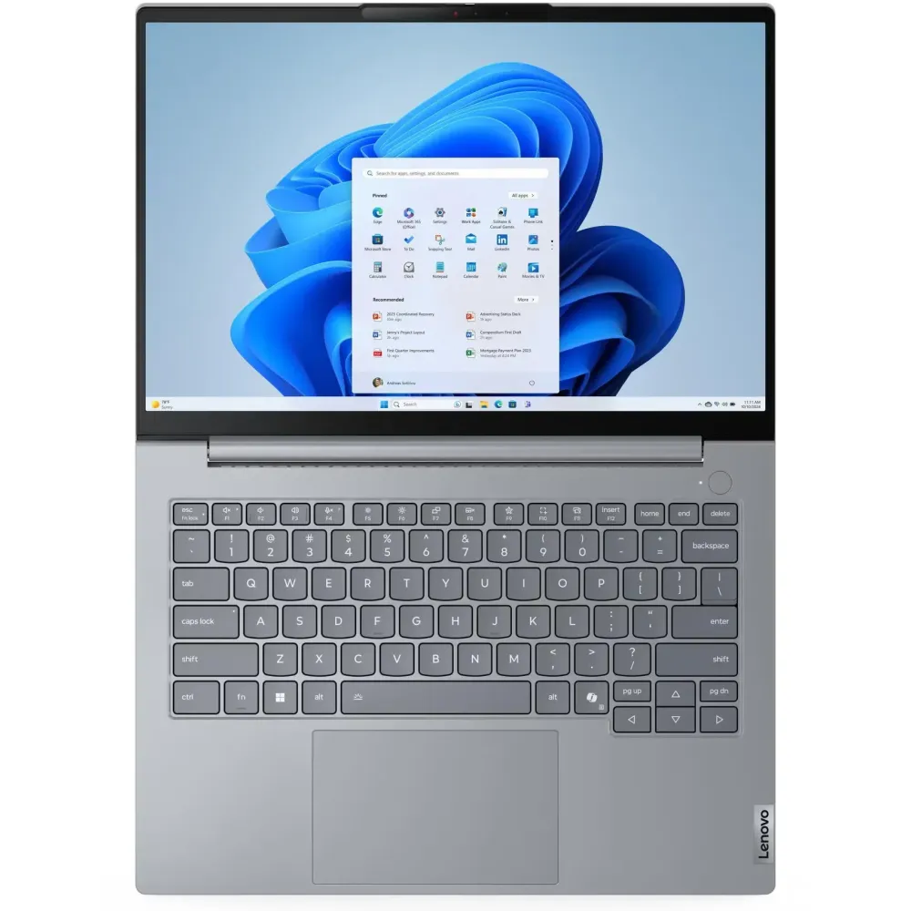 Laptop Lenovo ThinkBook 14 G9 IRL 21UYWUIJUPB - Core 7 240H/14" WUXGA IPS/RAM 64GB/SSD 1TB + SSD 1TB/Szary/Windows 11 Pro - zdjęcie
