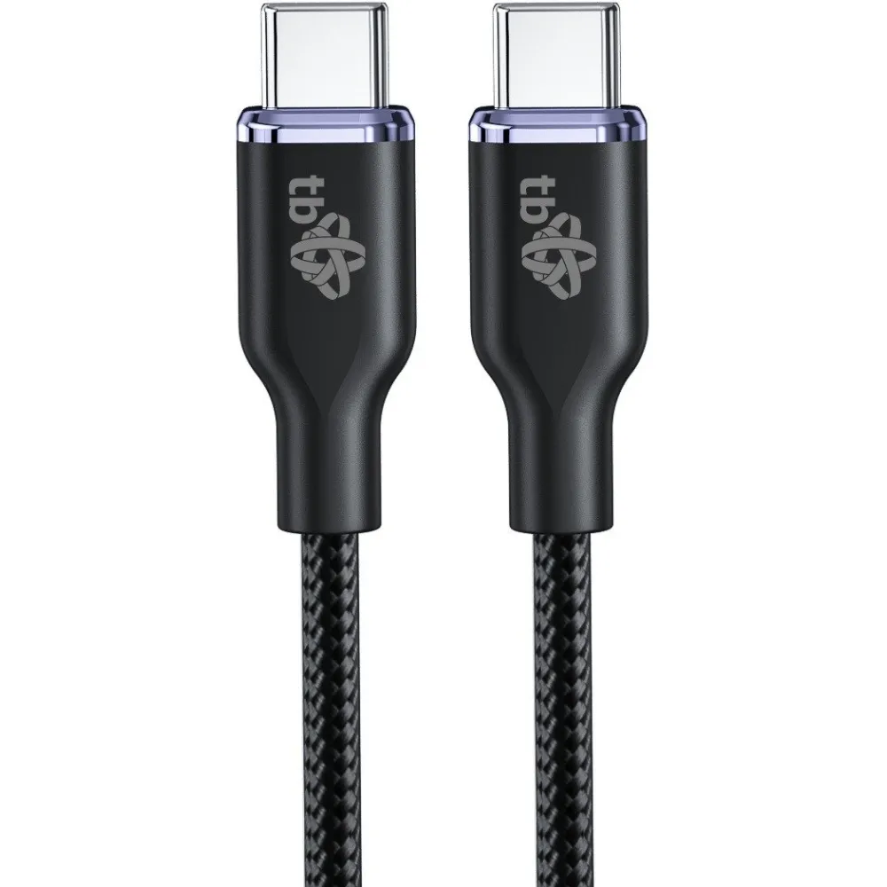 Kabel TB Glamour USB-C AKTBXKUCCGLA15B - USB 2.0, 60W, 1,5m, Czarny