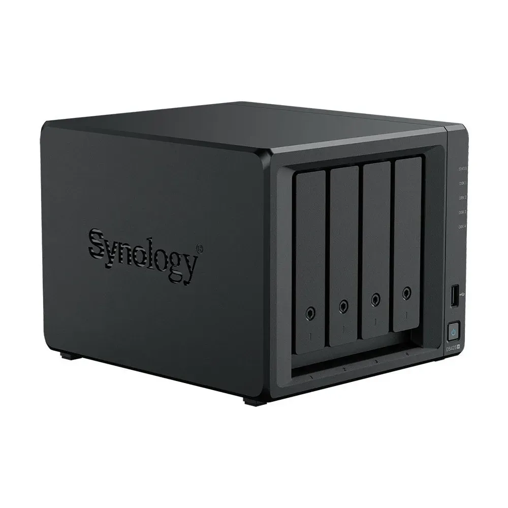 Zdjęcie produktu Serwer NAS Synology DiskStation DS425+-4T-00-2 - Tower/Intel Celeron J4125/2 GB RAM/4 TB/6 wnęk/2 x M.2/2 lata Carry-in