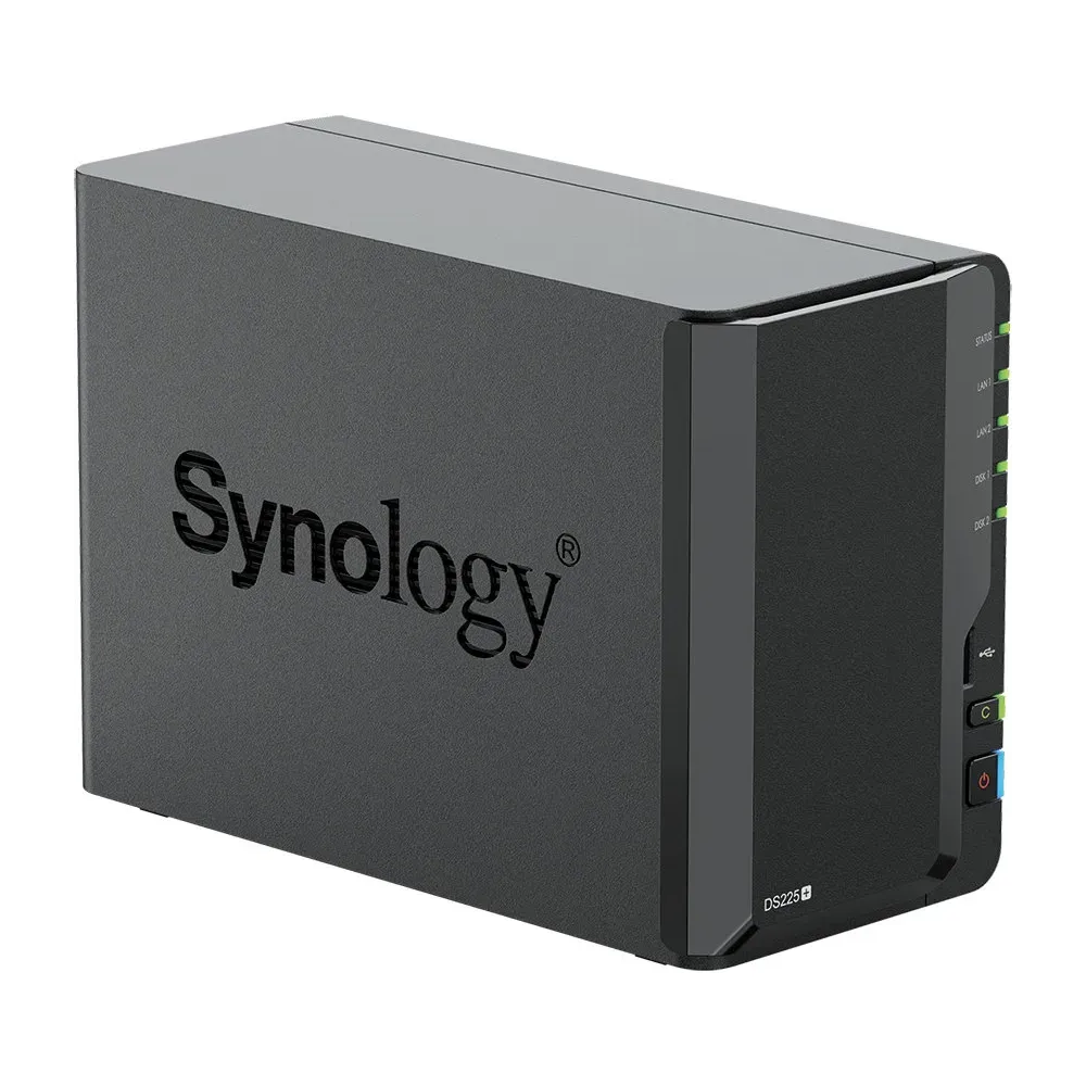 Serwer NAS Synology DiskStation DS225+-32T-10-2 - Desktop/Intel Celeron J4125/2 GB RAM/32 TB/2 wnęki/2 lata Carry-in