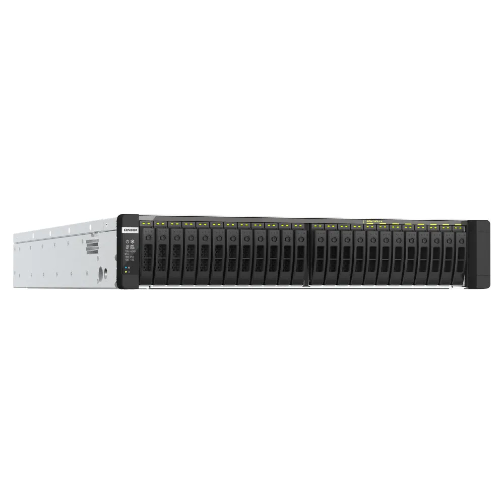 Serwer NAS QNAP Rack TDS-H2489FU-4314-128G+TRX-10GITSFPP-SR - Rack (1U)/2 x 16-rdzeniowe/32-wątkowe procesory Intel Xeon Silver 4314 o taktowaniu do 3,4 GHz/128 GB RAM - zdjęcie