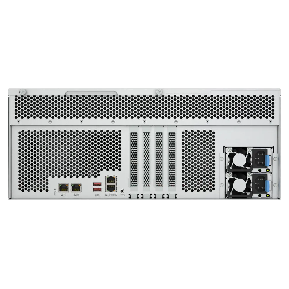 Zdjęcie produktu Serwer NAS QNAP Rack TS-H2477AXU-RP-R7-32G - Rack (4U)/Ryzen 7 Pro serii 7000 8-rdzeniowy/16-wątkowy taktowanie do 5,3 GHz/32 GB RAM