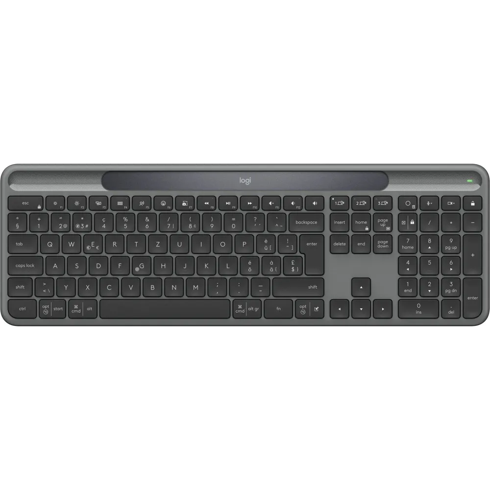 Klawiatura bezprzewodowa Logitech Signature Slim Solar+ K980 920-013764 - US, Grafitowa