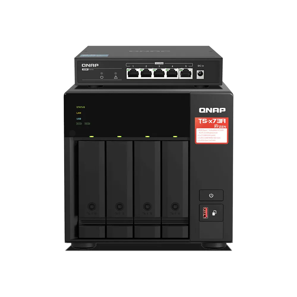 Serwer NAS QNAP Tower TS-473A-SW5T - zdjęcie poglądowe 2