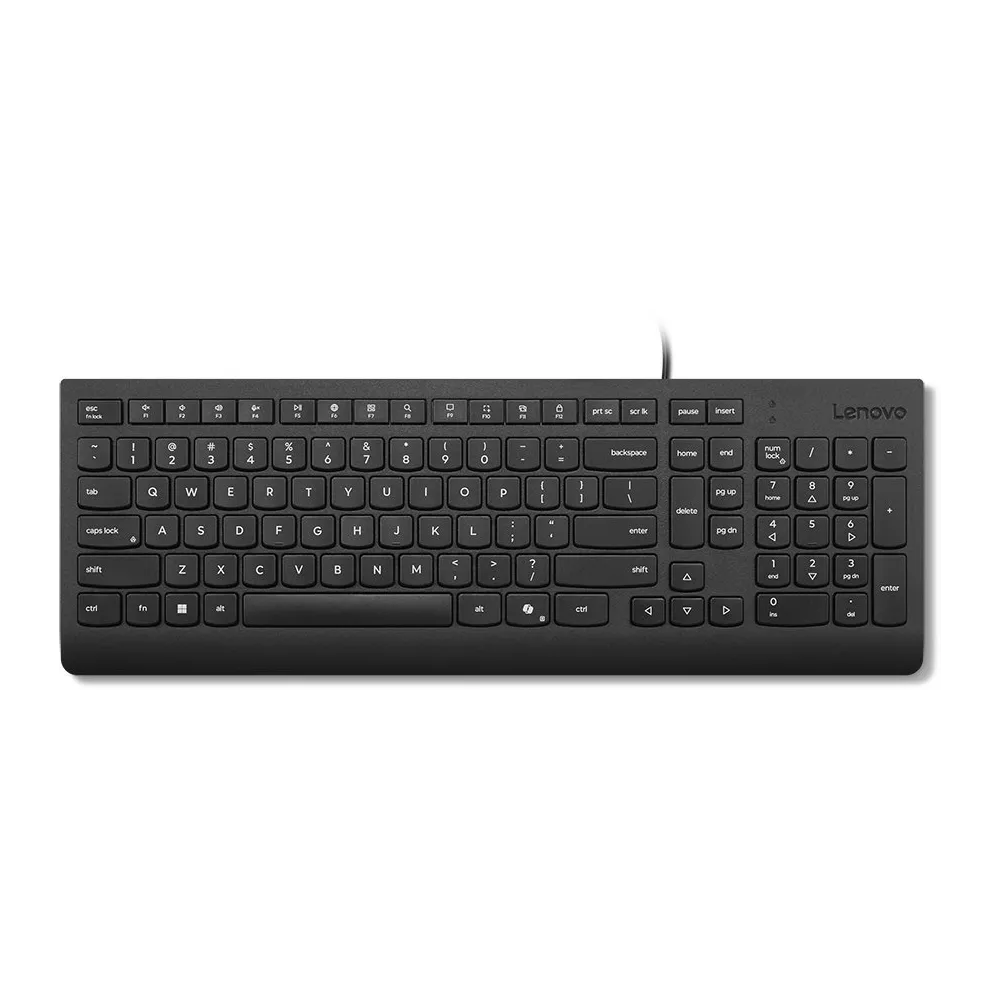 Klawiatura przewodowa Lenovo Essential Wired Keyboard 4Y41R64633 - US English 103P, Czarna