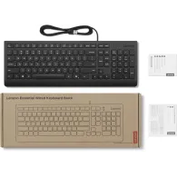 Klawiatura przewodowa Lenovo Essential Wired Keyboard 4Y41R64633 - US English 103P, Czarna
