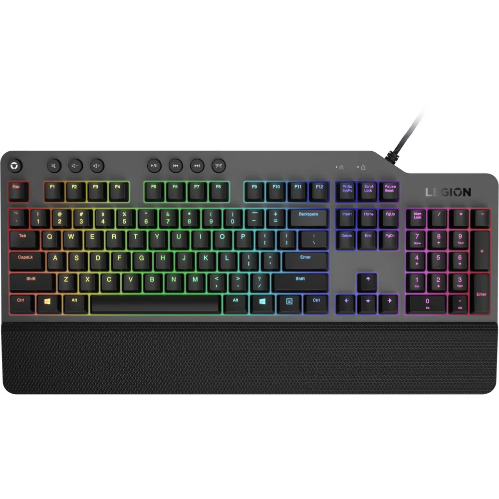 Klawiatura mechaniczna przewodowa Lenovo Legion K500 RGB Mechanical Gaming Keyboard GY40T26478 - US English, Czarna