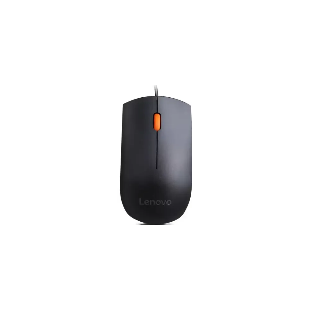 Mysz przewodowa Lenovo 300 Wired USB Mouse GX30M39704 - 1600 DPI, Czarna