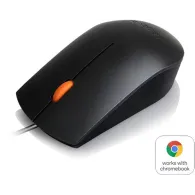Mysz przewodowa Lenovo 300 Wired USB Mouse GX30M39704 - 1600 DPI, Czarna