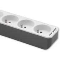 Listwa antyprzepięciowa zasilająca Qoltec 50288 - 4 gniazd, 1,8 m, Biała