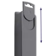 Listwa zasilająca Qoltec 50297 - 6 gniazd, 1,8 m, Biało-szara