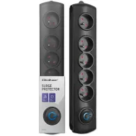 Listwa antyprzepięciowa zasilająca Qoltec 50269 - 5 gniazd, 1,8 m, Czarna